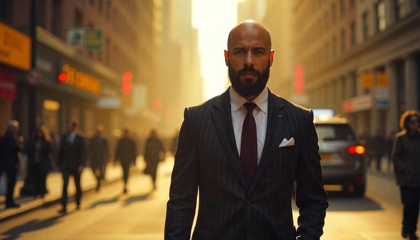 A bald man in a business suit with a neatly trimmed full beard, exuding professionalism.